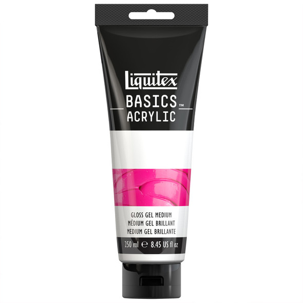 Basics Gloss Gel Medium - 250ml Tube Basics Gloss Gel Medium - 250ml Tube