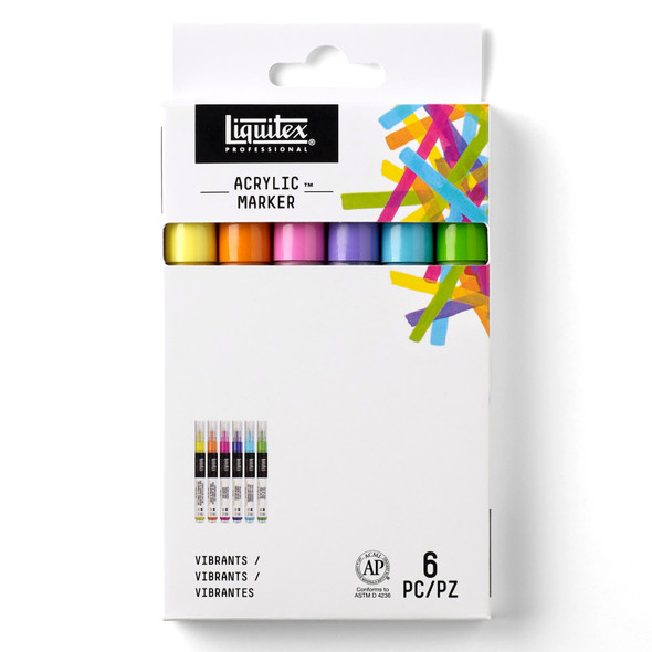 LQ Paint Marker Fine 6 Set - Vibrants LQ Paint Marker Fine 6 Set - Vibrants