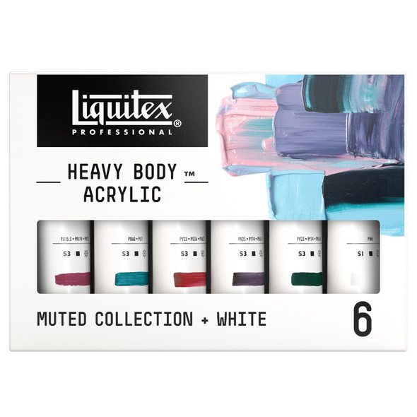 Heavy Body Color - Muted Collection + White Heavy Body Color - Muted Collection + White