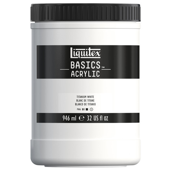 LQ BASICS 946ml jar - Titanium White LQ BASICS 946ml jar - Titanium White