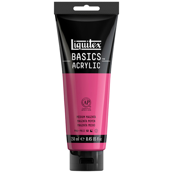 LQ BASICS 250ml tube - Medium Magenta LQ BASICS 250ml tube - Medium Magenta