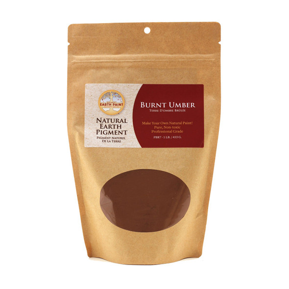 Earth & Mineral Pigments - Burnt Umber  - 1 lb.