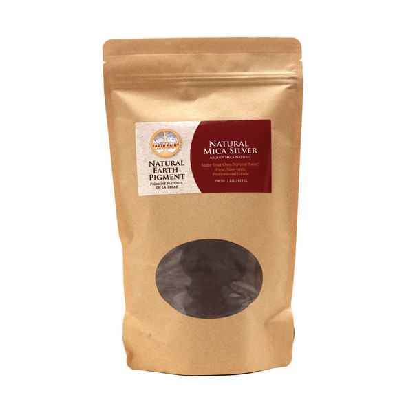 Earth & Mineral Pigments - Natural Silver Mica  - 1 lb.