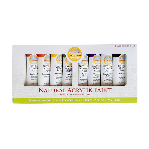 Natural Acrylik Paint - Classic Studio Set - 8 Pack