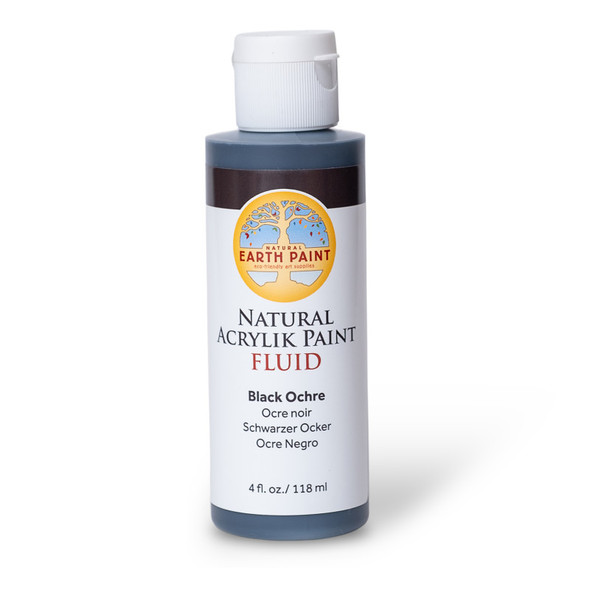 Natural Fluid Acrylik - 4 oz - Black Ochre