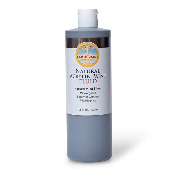 Natural Fluid Acrylik - 16 oz - Silver Mica