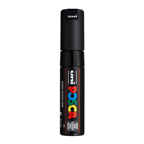 uni® POSCA PC-8K Water-Based Paint Markers, Broad Tip (8mm), Black
