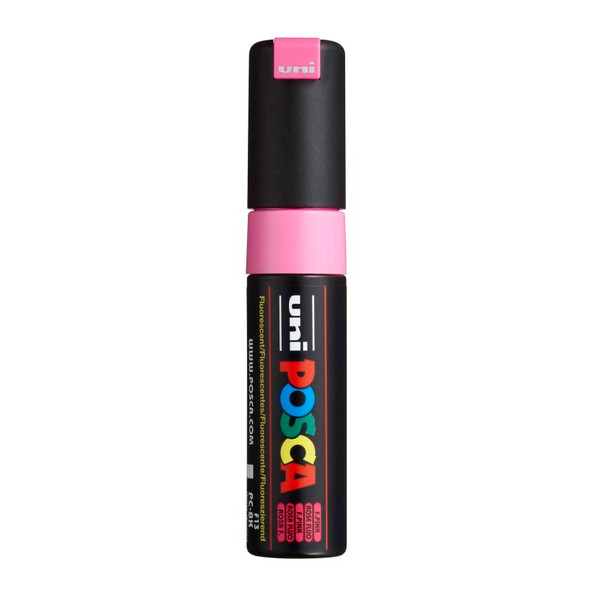 uni® POSCA PC-8K Water-Based Paint Markers, Broad Tip (8mm), Fluorescent Pink