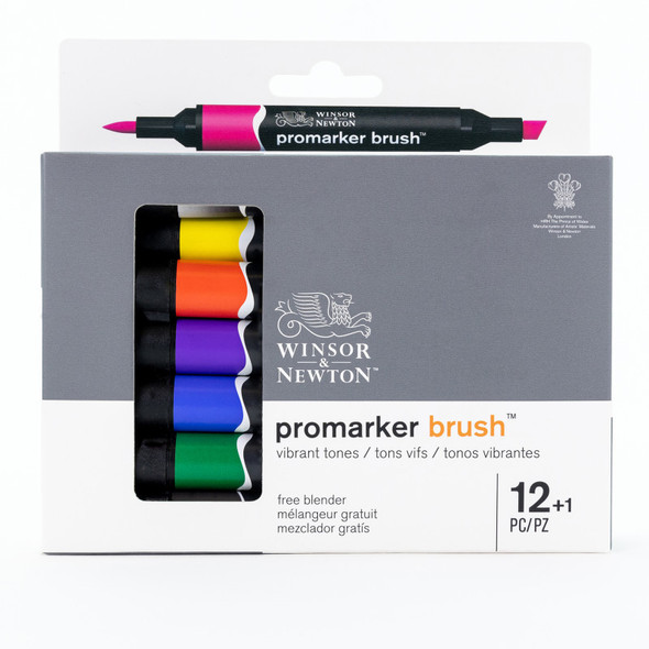 WN ProMarker Brush 12+1 Vibrant Tones