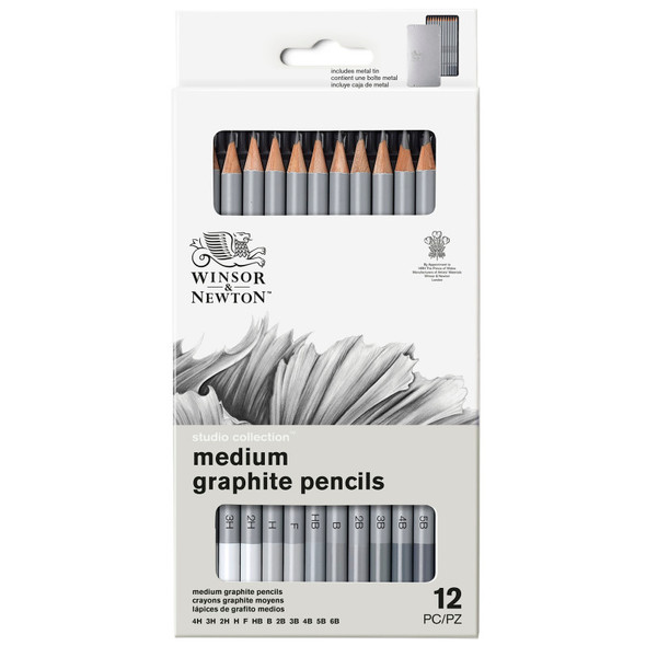 WN Studio Collection Graphite Pencil Tin - Med - 12pc