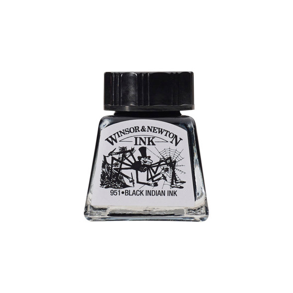 Draw Ink 14ml bottle - Black Indian