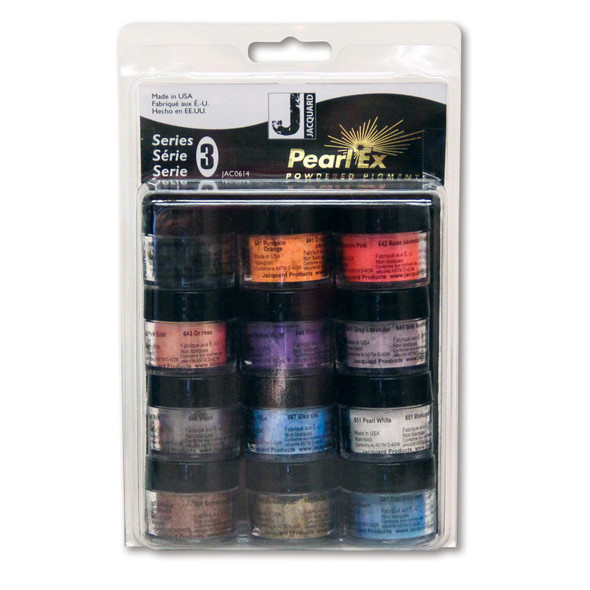 Pearl-Ex Pigments, Series 3, Set of 12 (3 g jars)