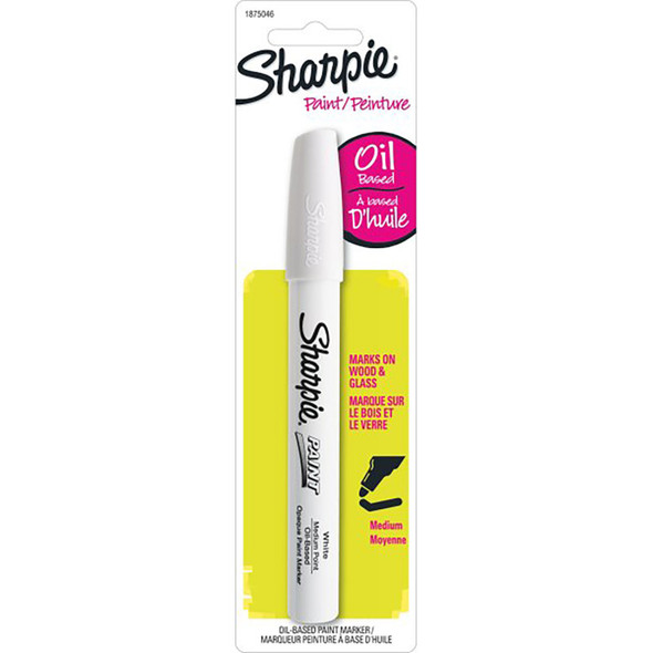 Sharpie® Water-Based Paint Marker, Medium Point, White, 1 Count