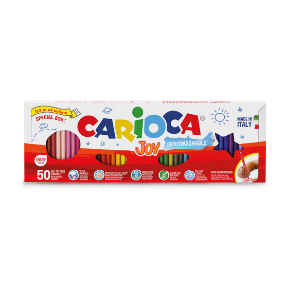Joy Fine Tip Felt Tip Washable Pens 1/2 Meter - 50 Pieces Joy Fine Tip Felt Tip Washable Pens 1/2 Meter - 50 Pieces