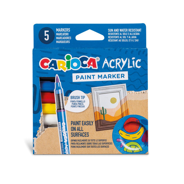 Acrylic Paint Markers - 5 Pieces