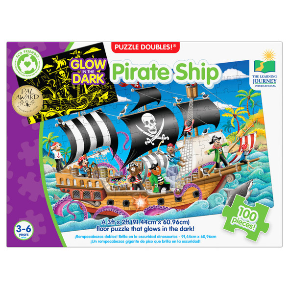 Puzzle Doubles - Glow In The Dark - Pirate Ship Puzzle Doubles - Glow In The Dark - Pirate Ship