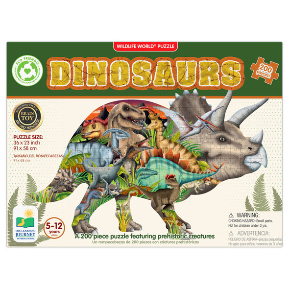 Wildlife World - Dinosaurs Puzzle, 200 Pieces Wildlife World - Dinosaurs Puzzle, 200 Pieces