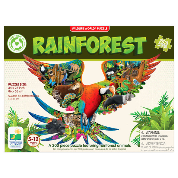 Wildlife World - Rainforest Puzzle, 200 Pieces Wildlife World - Rainforest Puzzle, 200 Pieces