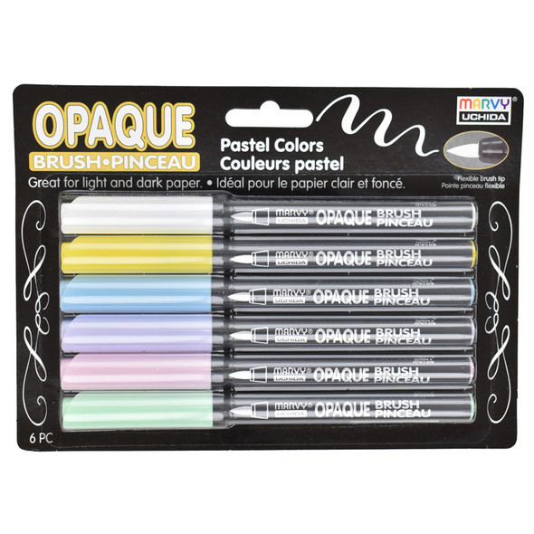 4700-6P OPAQUE BRUSH PASTEL 6PC SET