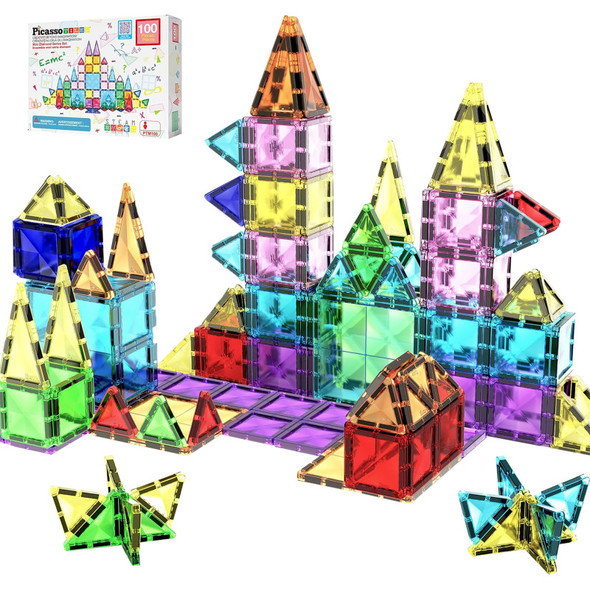 Mini Diamond Magnetic Building Block, 100-Piece Set Mini Diamond Magnetic Building Block, 100-Piece Set