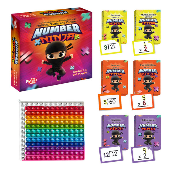 Number Ninja Game, Flash Cards & Fidget Mat