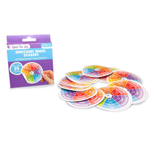 Emotions Wheel Sticker Class Pack, 25 Stickers