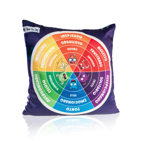 Weighted Emotions Wheel Pillow, Bilingual English & Spanish