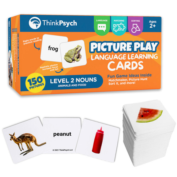 Level 2 Nouns Flash Cards - 150 Picture Cards for Speech Therapy & Autism Learning Materials