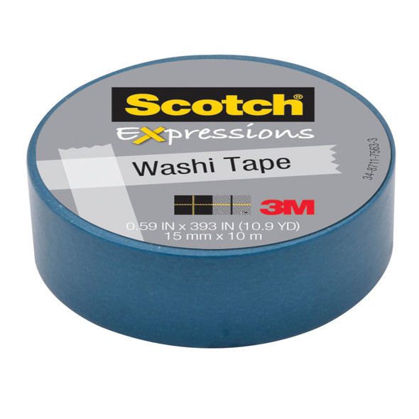 Expressions Washi Tape, .59" x 393", Blue