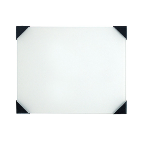 Posh Table Top Palette, Glass, White, 6.75x8.4 in