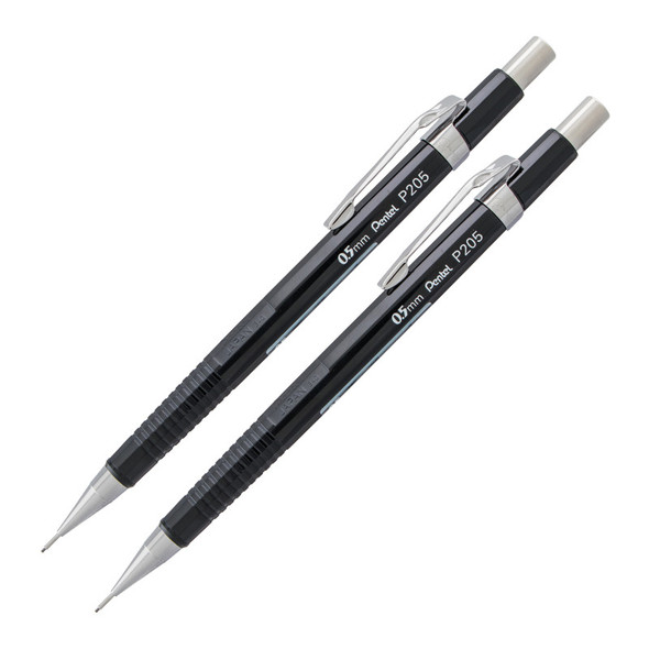 Sharp Mechanical Pencil (0.5mm), Black Barrel, Pack of 2