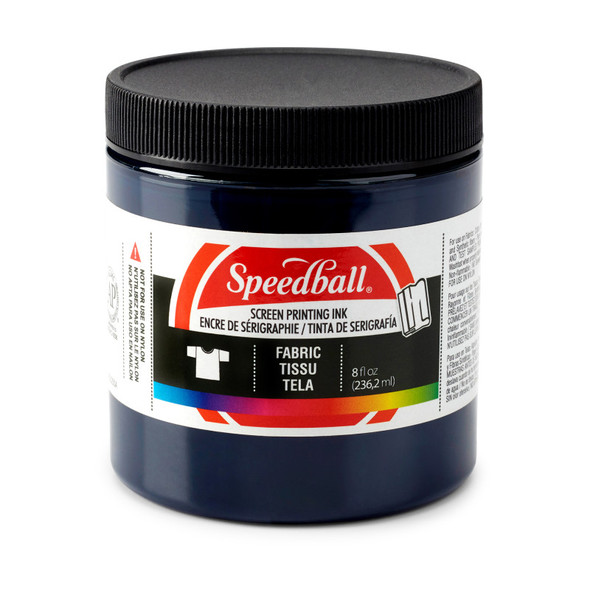 Fabric Screen Printing Ink, 8 oz, Blue Denim