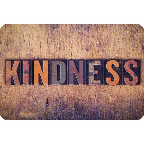 The Original Fun Mat® Computer Mouse Pad, 11.75x8 in, Kindness, Letterpress