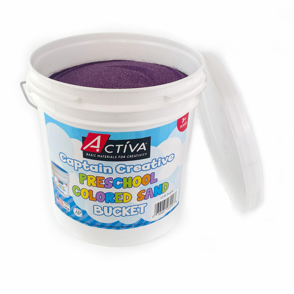Preschool Colored Sand, Sand Art, Purple, 12 lb Bucket