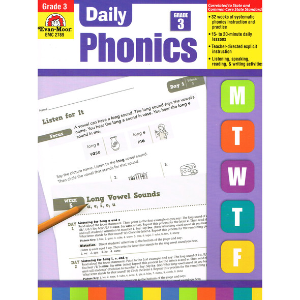 Daily Phonics Book, Teacher's Edition, Grade 3
