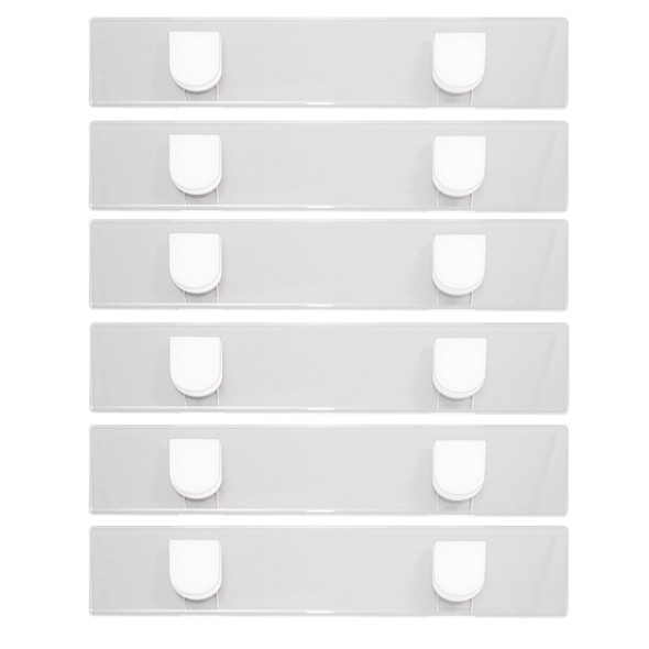 Fabric Panel Wall Sign, Name Holder, 2x9 in, Pack of 6