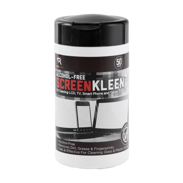 Alcohol-Free Screen Cleaning Wipes, 50 Count Tub, Safe for Displays and Electronics