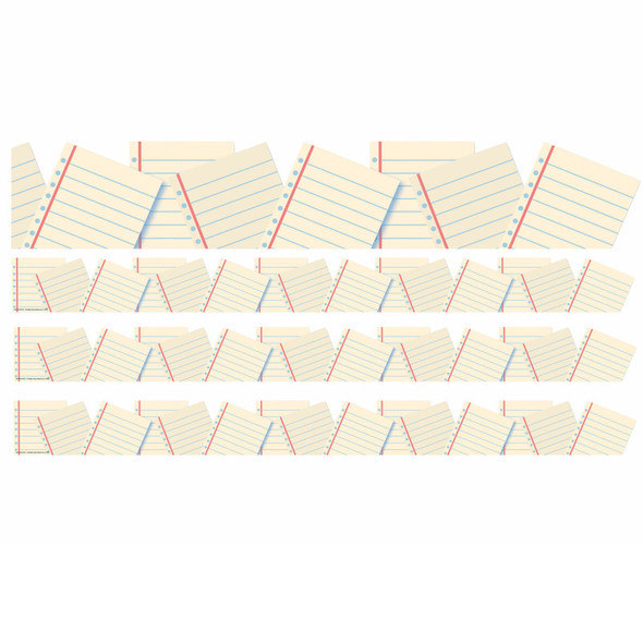 Notebook Paper Extra Wide Deco Trim, 37 Feet Per Pack, 3 Packs