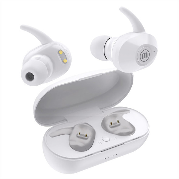 Mini True Wireless Earfin Style Earbuds, White