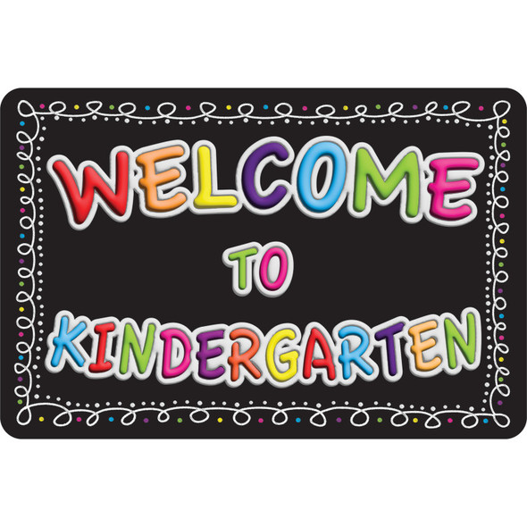 The Original Fun Mat™, Welcome Mat, 15.5x23.5 in, Welcome to Kindergarten