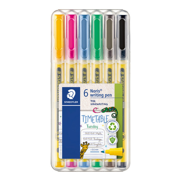 Noris® Writing Pens, 6 colors