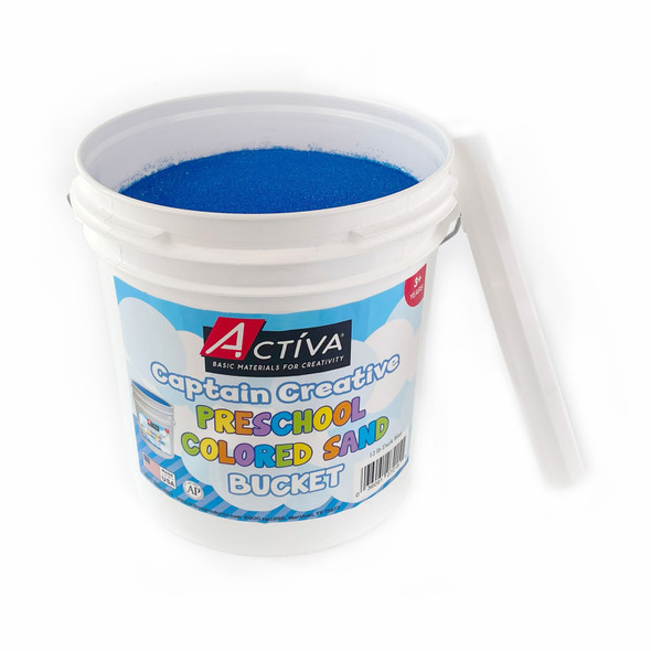 Preschool Colored Sand, Sand Art, Dark Blue, 12 lb Bucket
