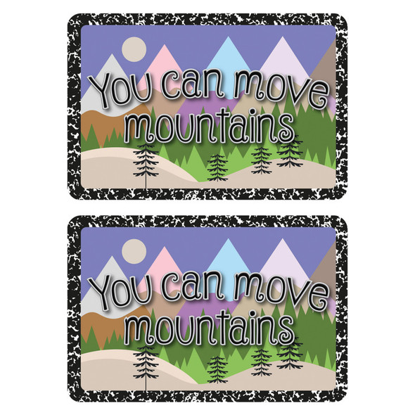 The Original Fun Mat® Computer Mouse Pad, 11.75x8 in, You Can Move Mountains, Set of 2