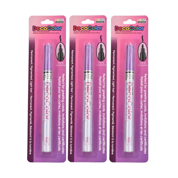 DecoColor® Paint Marker, Fine Tip, 200-S, Hot Purple #79, Set of 3