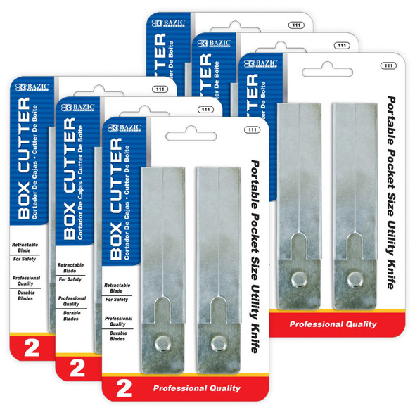 Carton Cutters, 2 Per Pack, 6 Packs