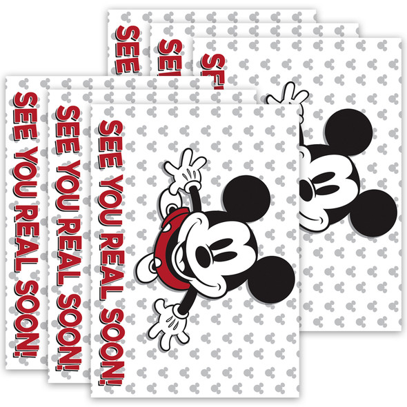 Mickey Mouse Throwback See You Real Soon Teacher Cards, 36 Per Pack, 6 Packs