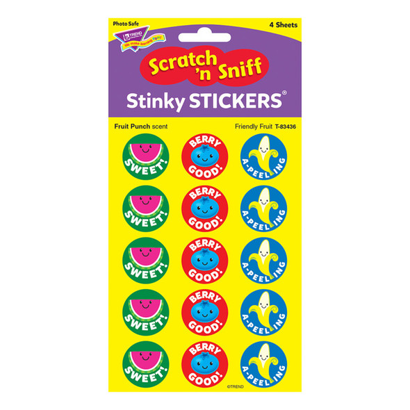 Friendly Fruit/Fruit Punch Stinky Stickers®, 60 ct.