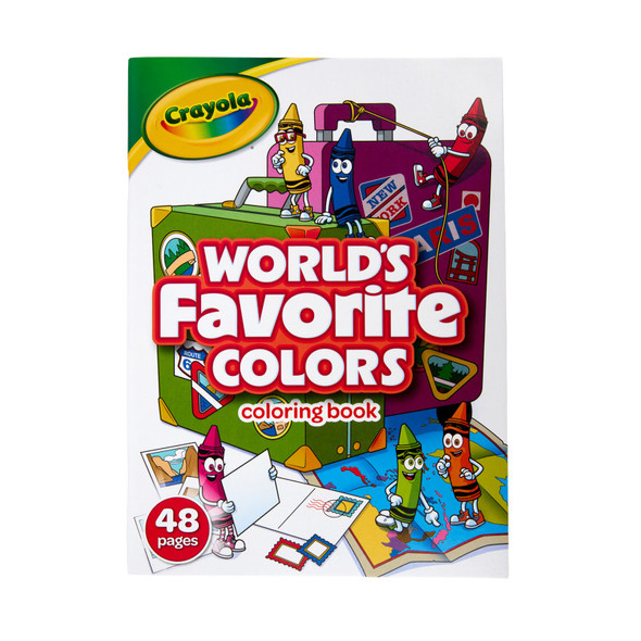 World's Favorite Colors Coloring Book, 48 Pages