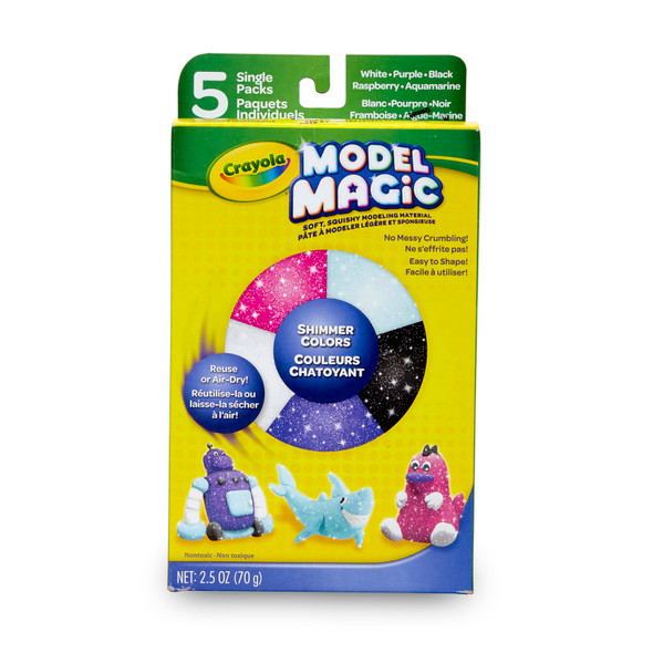 Model Magic Shimmer Modeling Compound, 5 Count, Assorted Colors