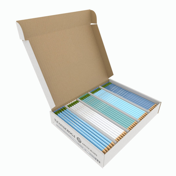 #2 Woodcase Pencils, Pre-Sharpened, Arctic Blue Assorted Colors, 150 Count